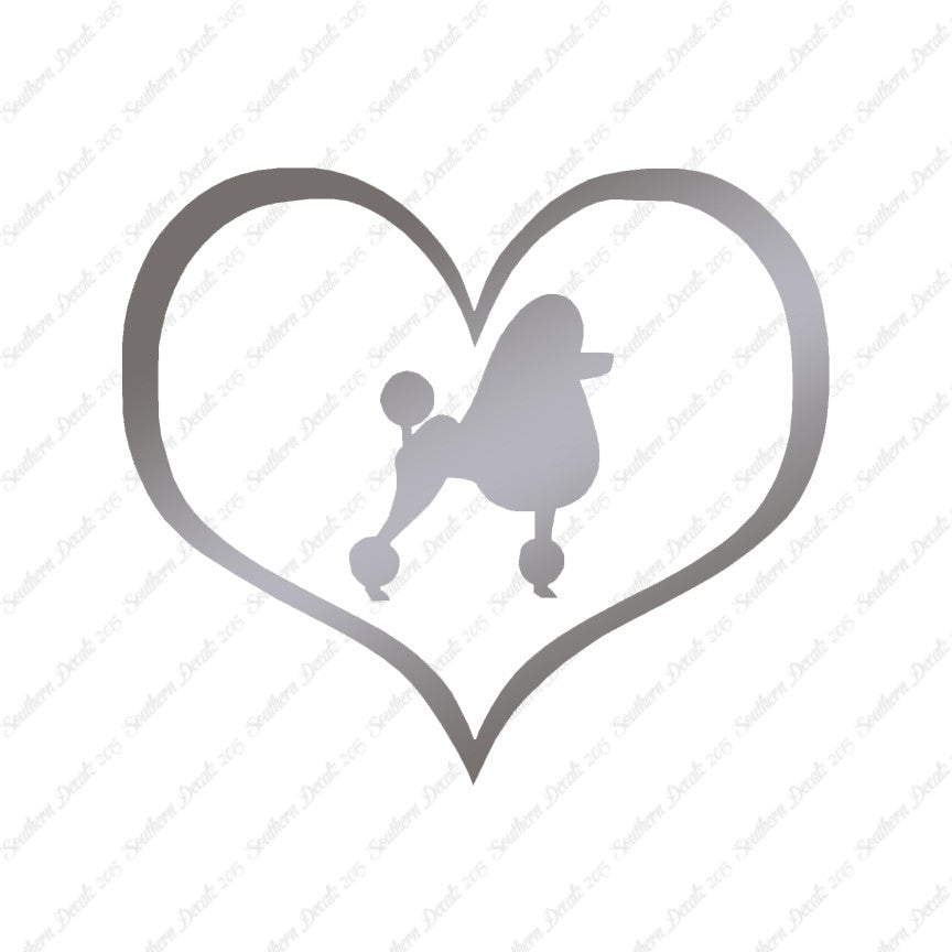 Poodle Dog Heart Love
