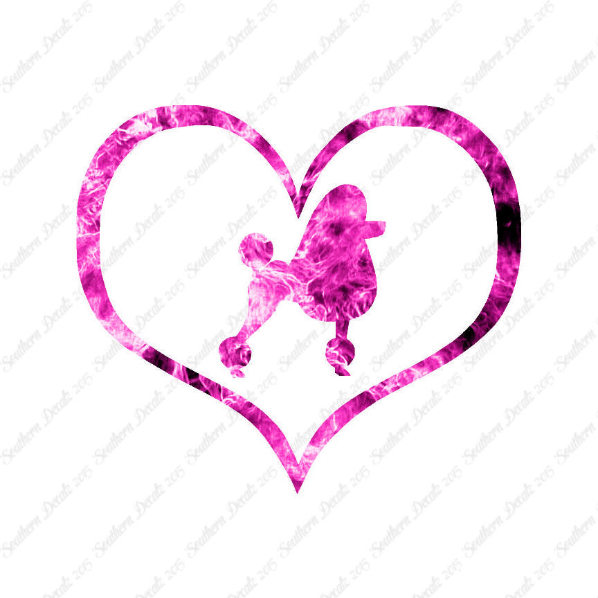 Poodle Dog Heart Love