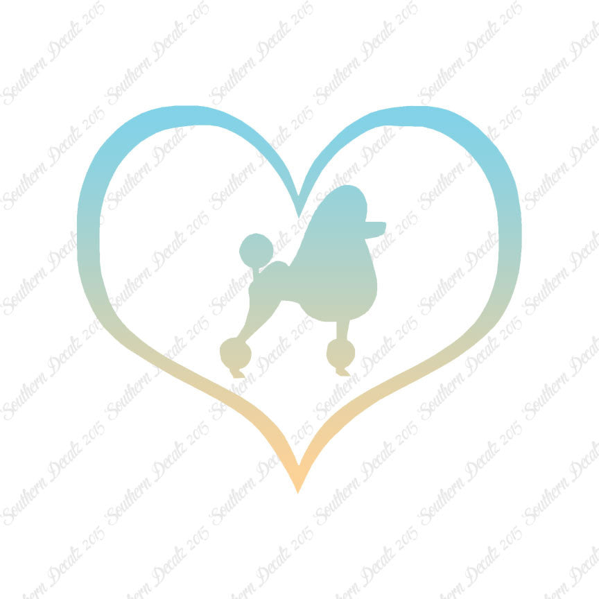 Poodle Dog Heart Love