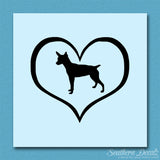 Rat Terrier Dog Heart Love