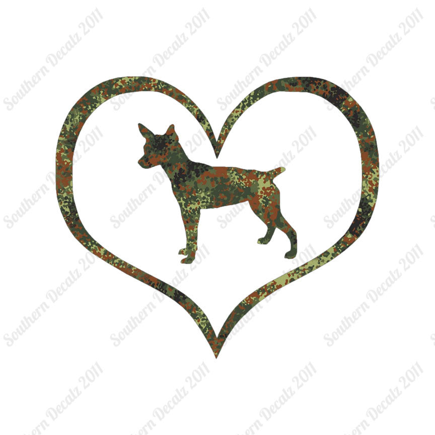 Rat Terrier Dog Heart Love
