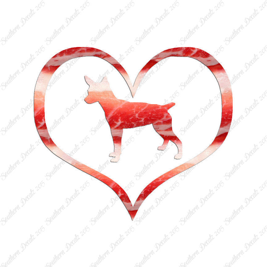 Rat Terrier Dog Heart Love