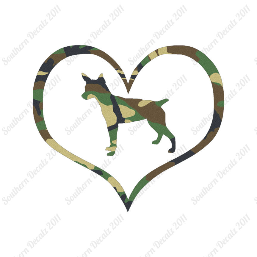 Rat Terrier Dog Heart Love