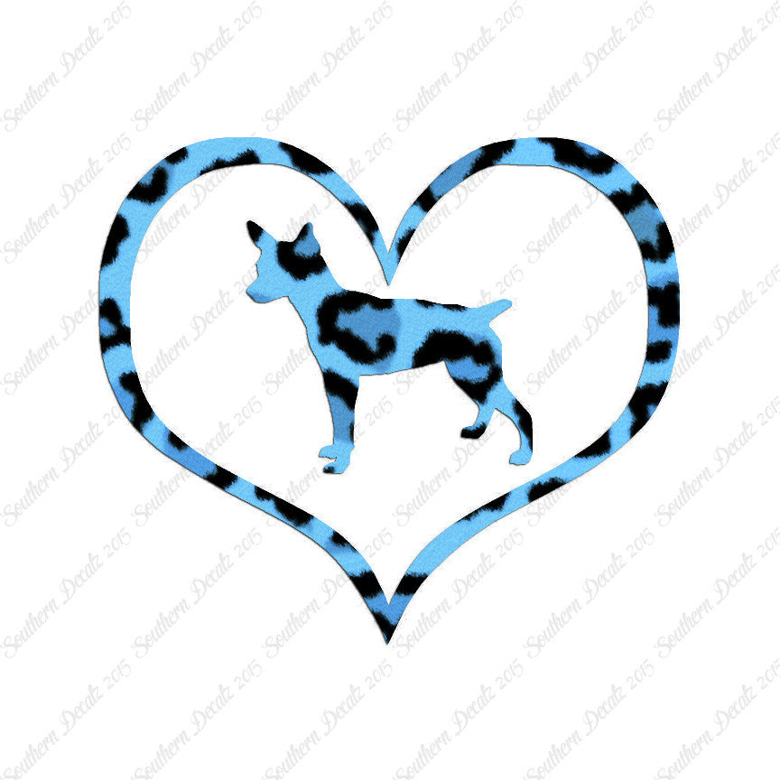 Rat Terrier Dog Heart Love