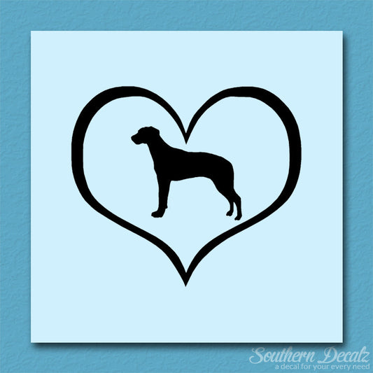 Rhodesian Ridgeback Dog Heart Love