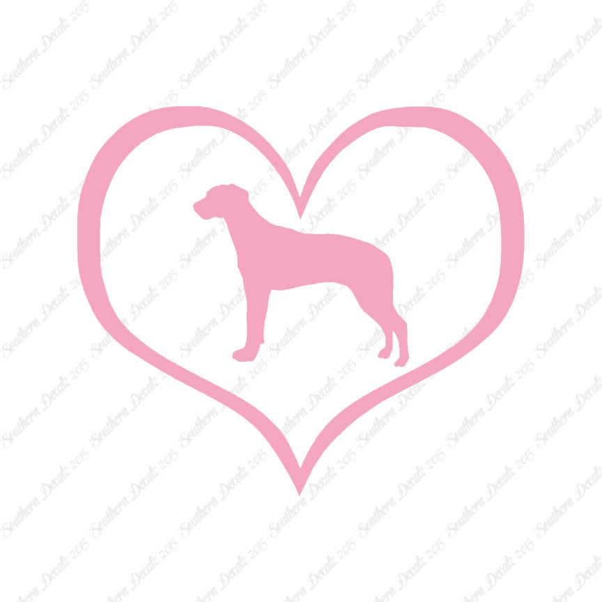 Rhodesian Ridgeback Dog Heart Love
