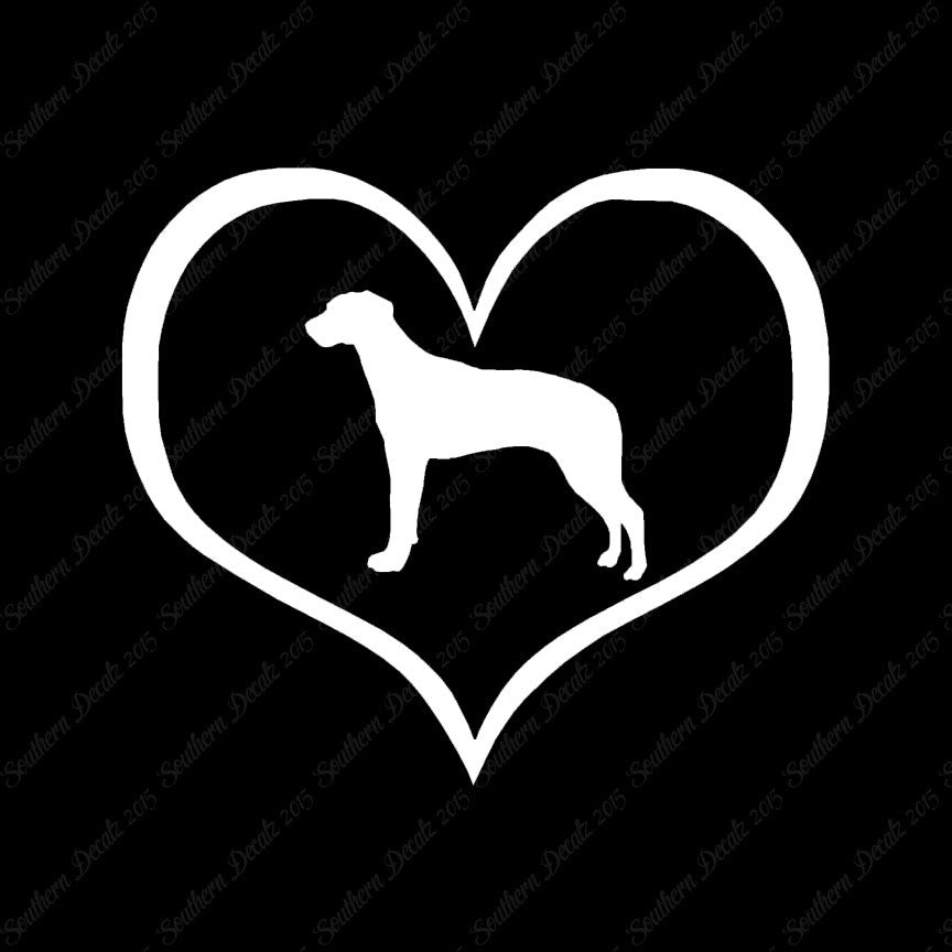 Rhodesian Ridgeback Dog Heart Love