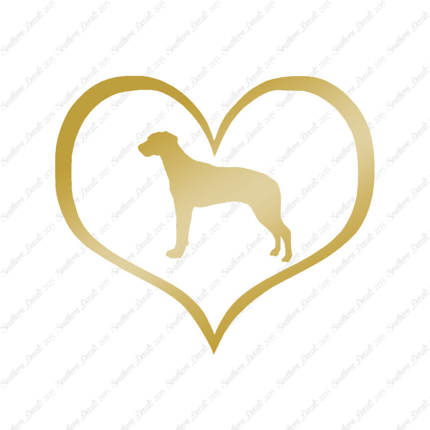 Rhodesian Ridgeback Dog Heart Love