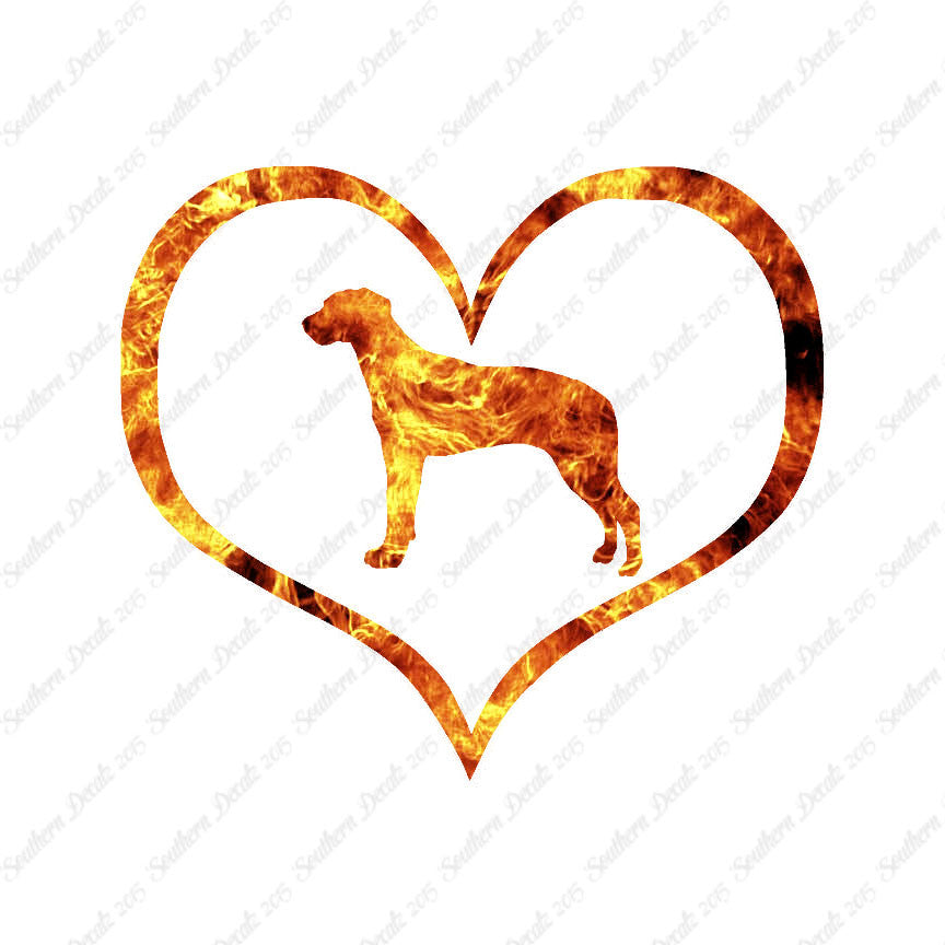 Rhodesian Ridgeback Dog Heart Love