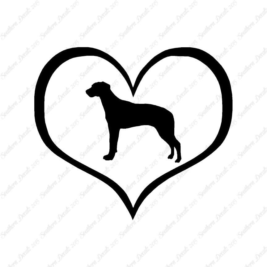 Rhodesian Ridgeback Dog Heart Love
