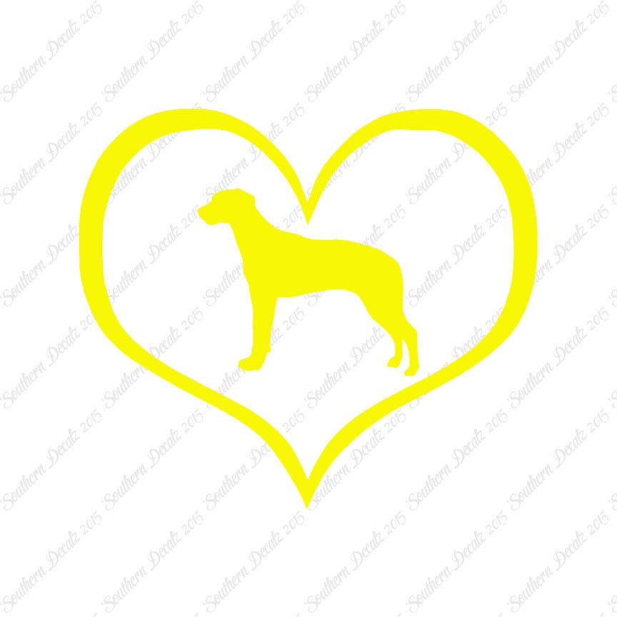 Rhodesian Ridgeback Dog Heart Love