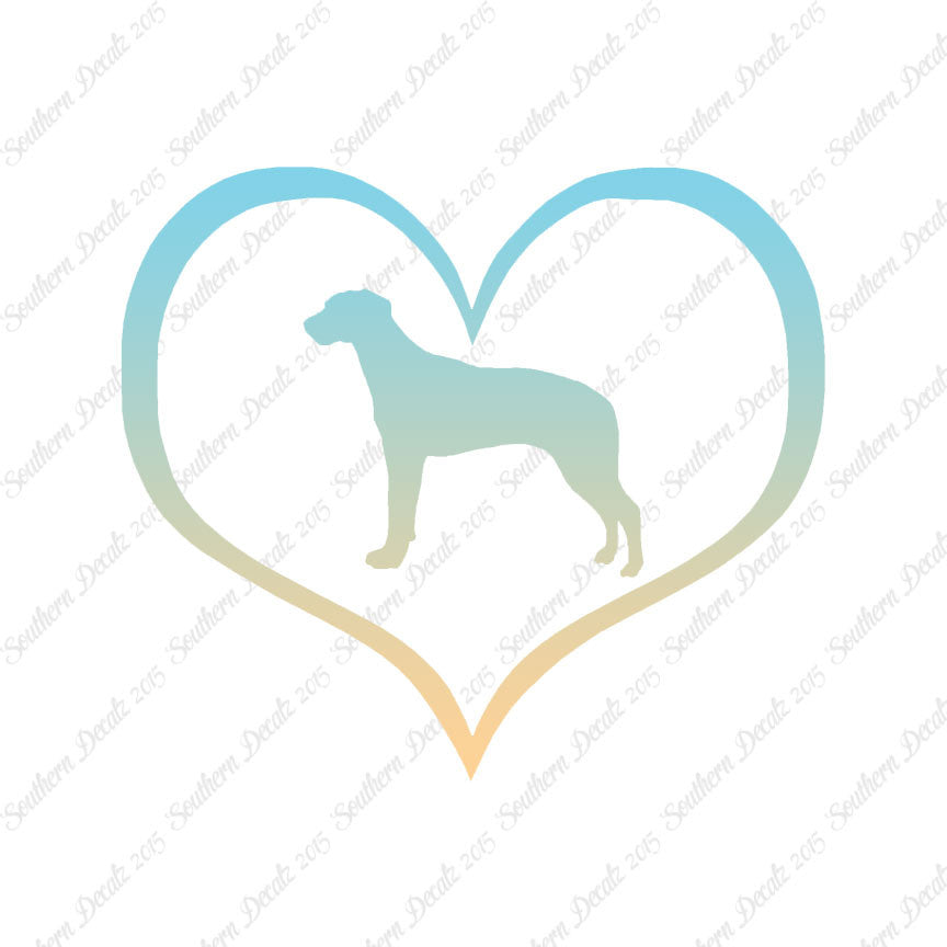 Rhodesian Ridgeback Dog Heart Love