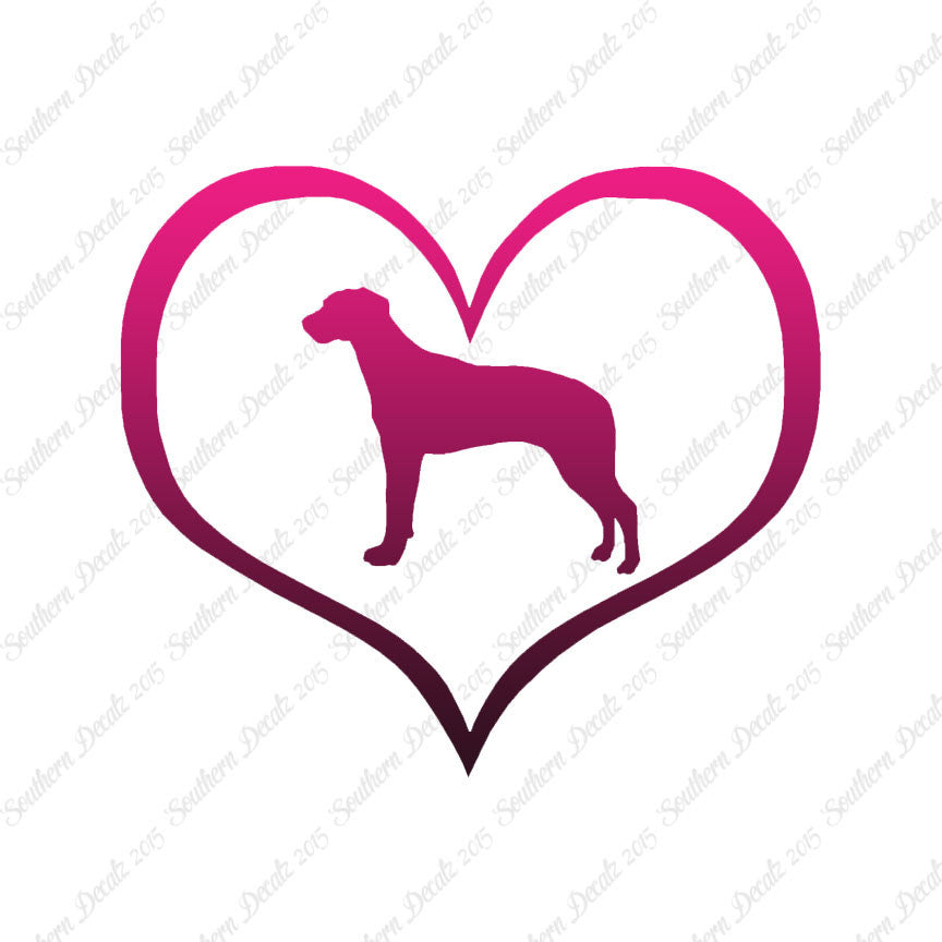 Rhodesian Ridgeback Dog Heart Love