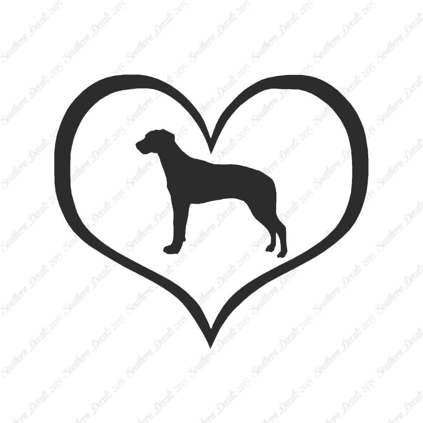 Rhodesian Ridgeback Dog Heart Love