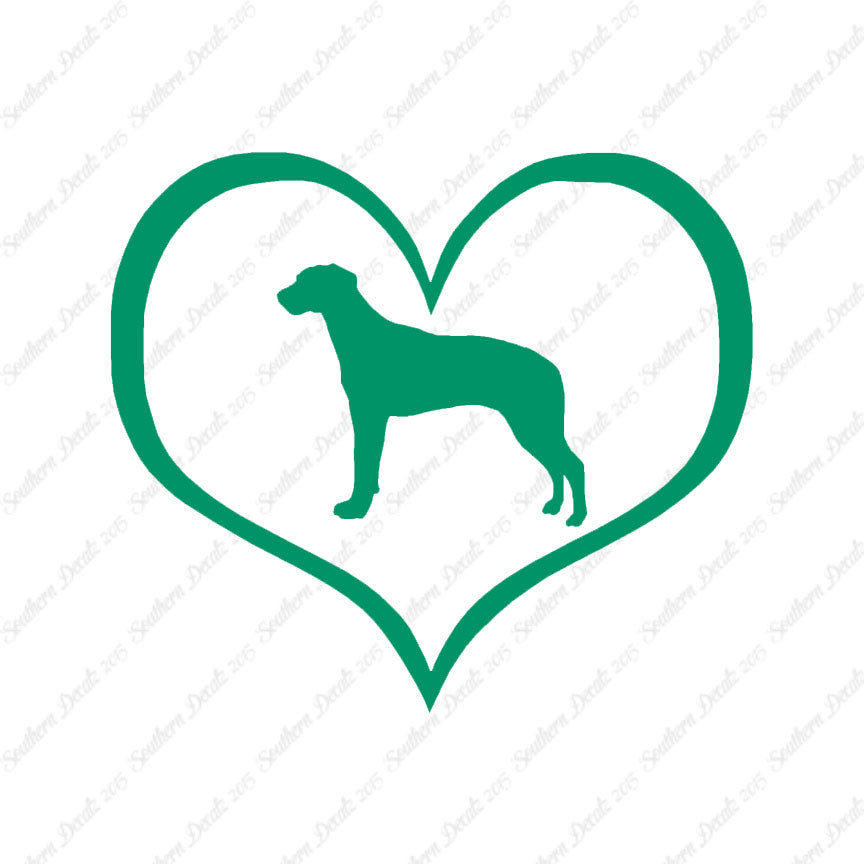 Rhodesian Ridgeback Dog Heart Love