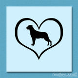Rottweiler Dog Heart Love