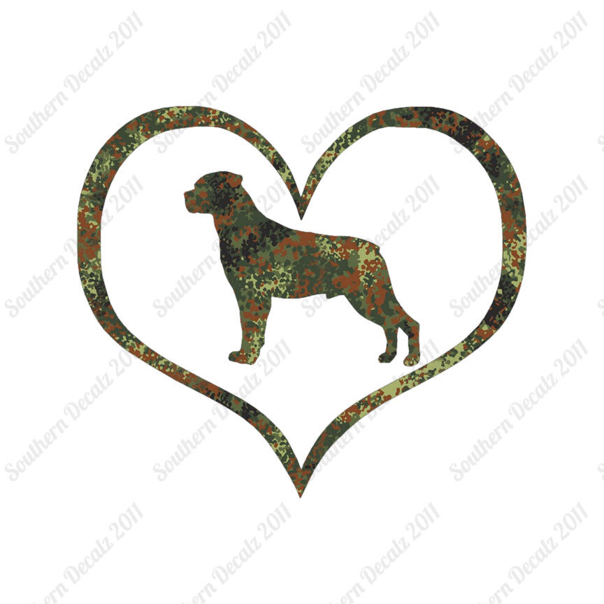 Rottweiler Dog Heart Love