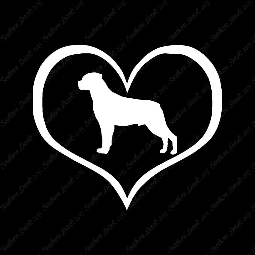 Rottweiler Dog Heart Love