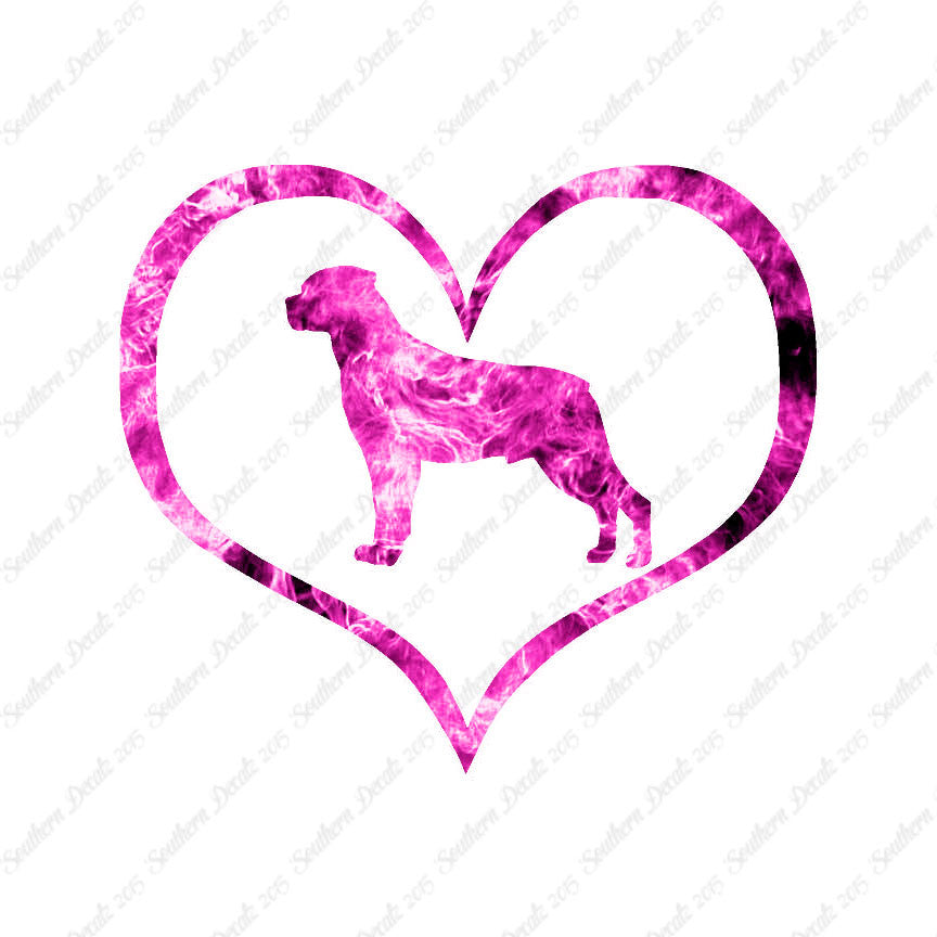 Rottweiler Dog Heart Love