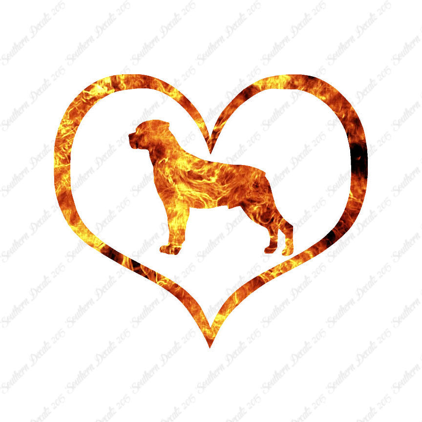 Rottweiler Dog Heart Love