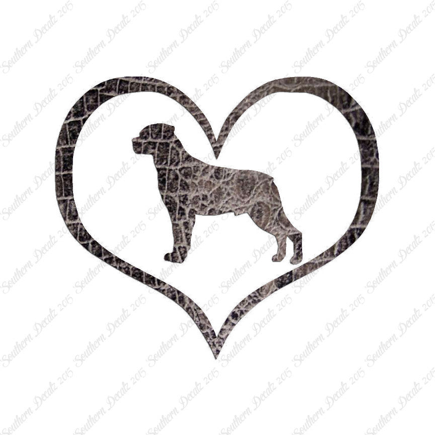 Rottweiler Dog Heart Love