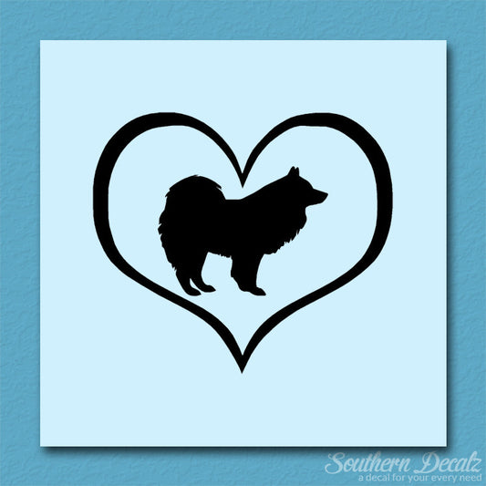 Samoyed Dog Heart Love