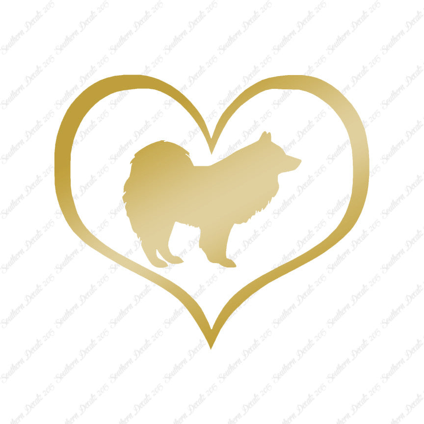 Samoyed Dog Heart Love