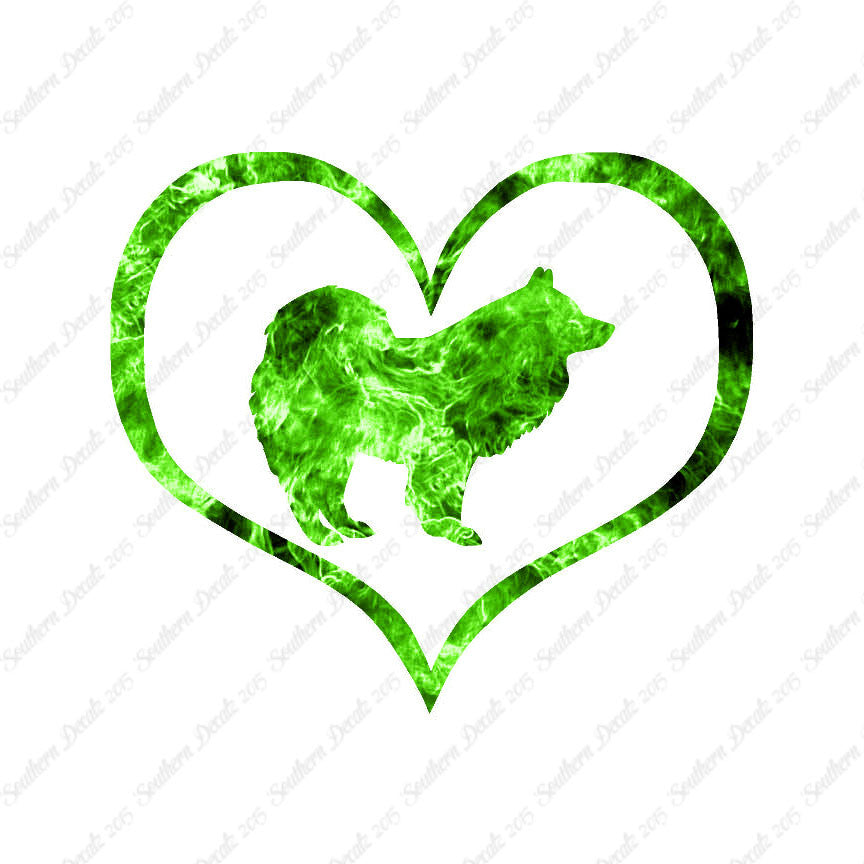 Samoyed Dog Heart Love