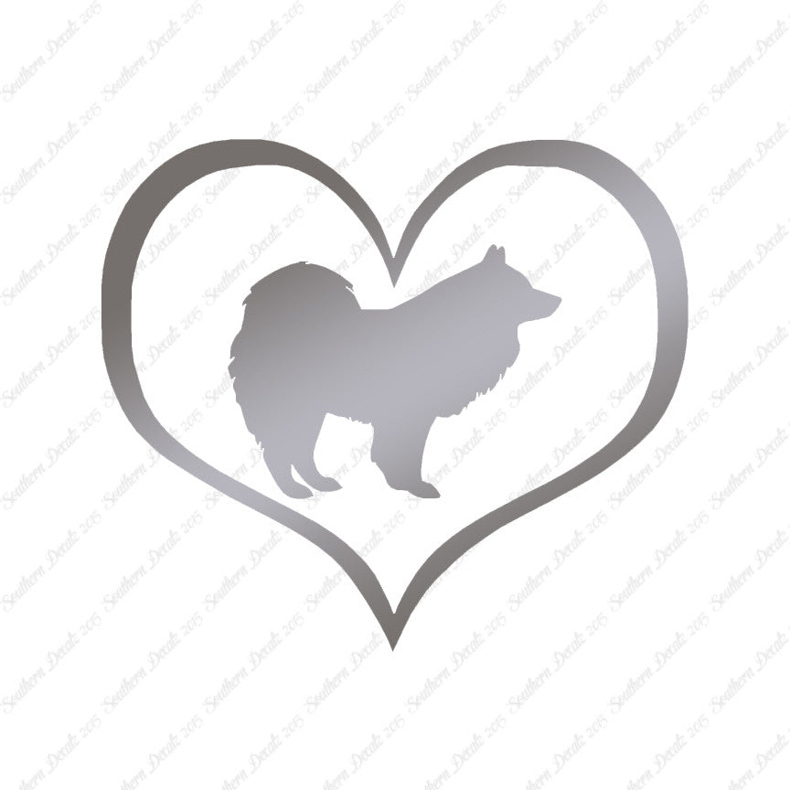 Samoyed Dog Heart Love