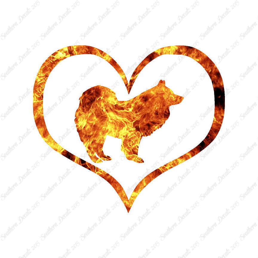 Samoyed Dog Heart Love