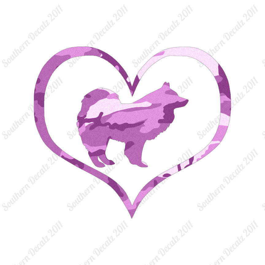 Samoyed Dog Heart Love