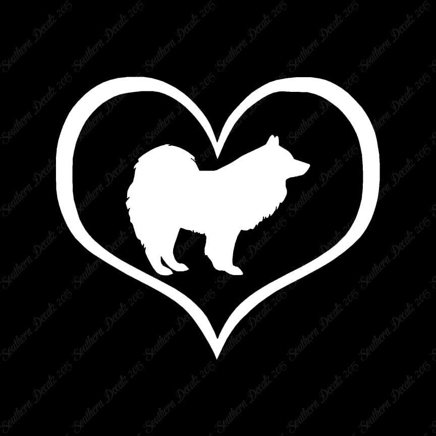 Samoyed Dog Heart Love