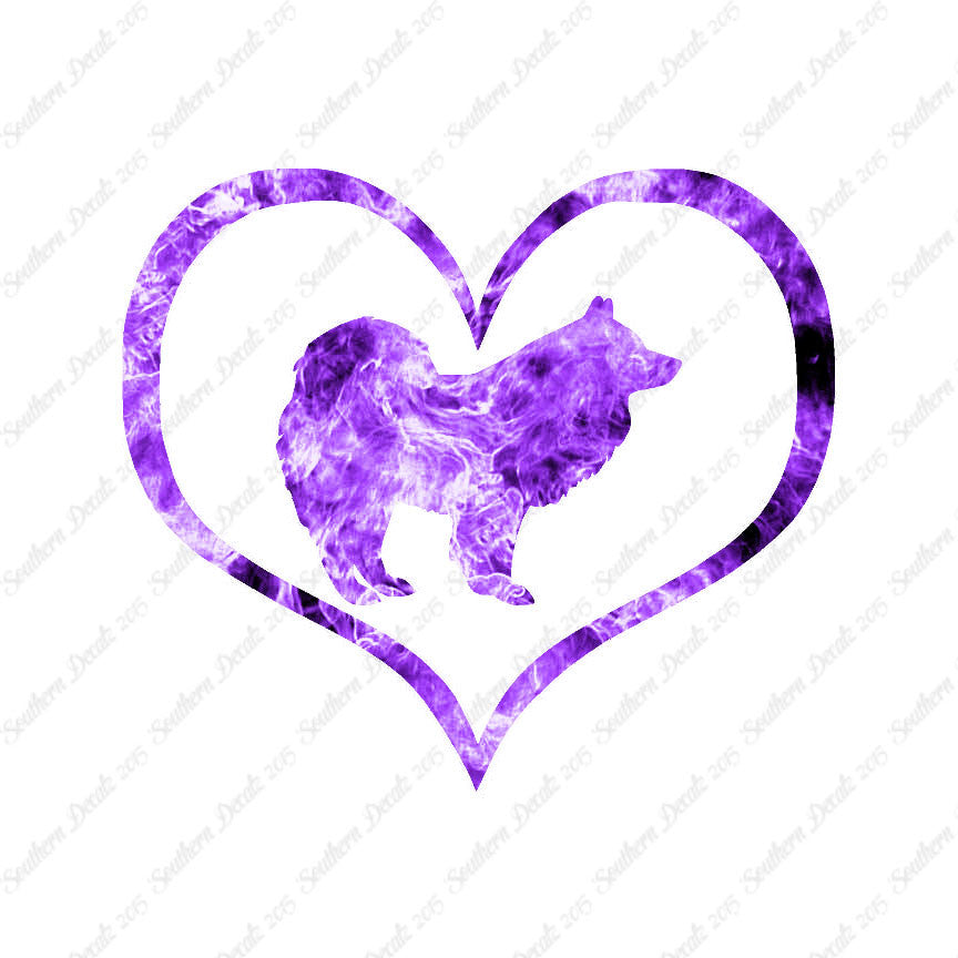 Samoyed Dog Heart Love
