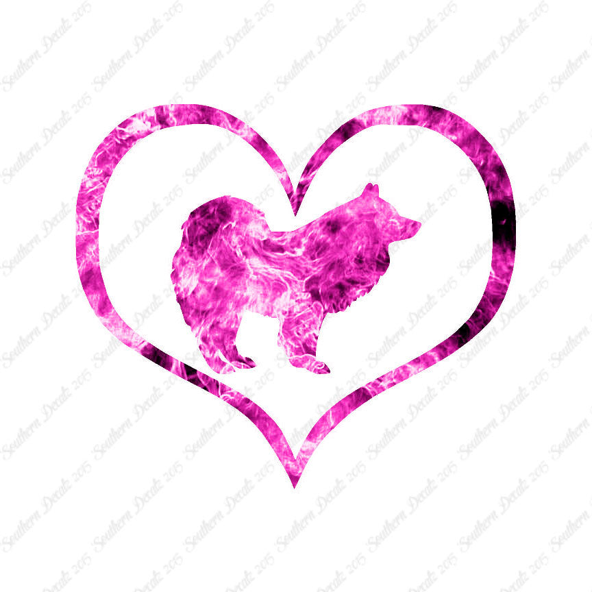 Samoyed Dog Heart Love