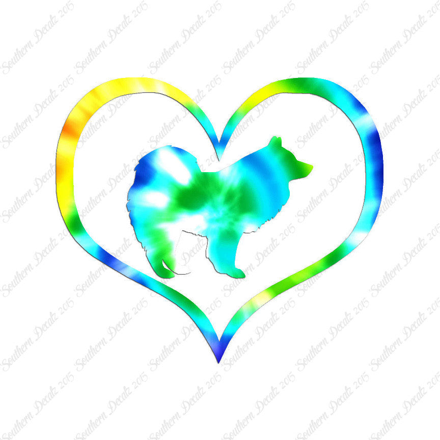 Samoyed Dog Heart Love