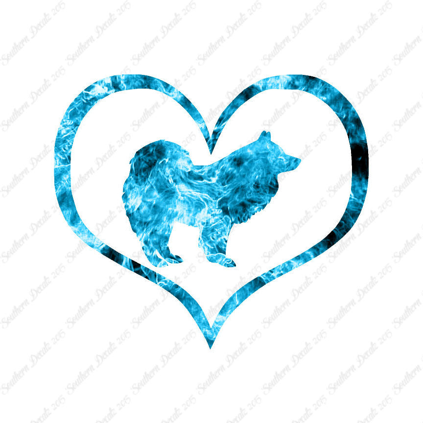 Samoyed Dog Heart Love