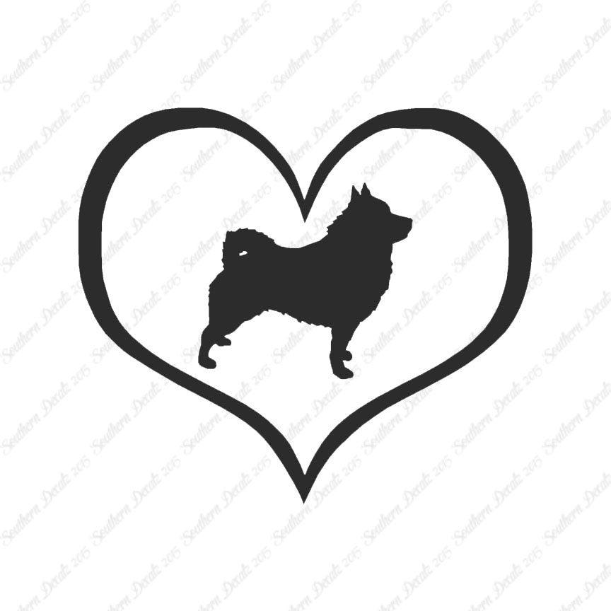 Schipperke Dog Heart Love