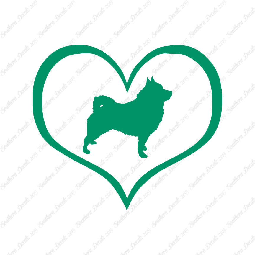Schipperke Dog Heart Love