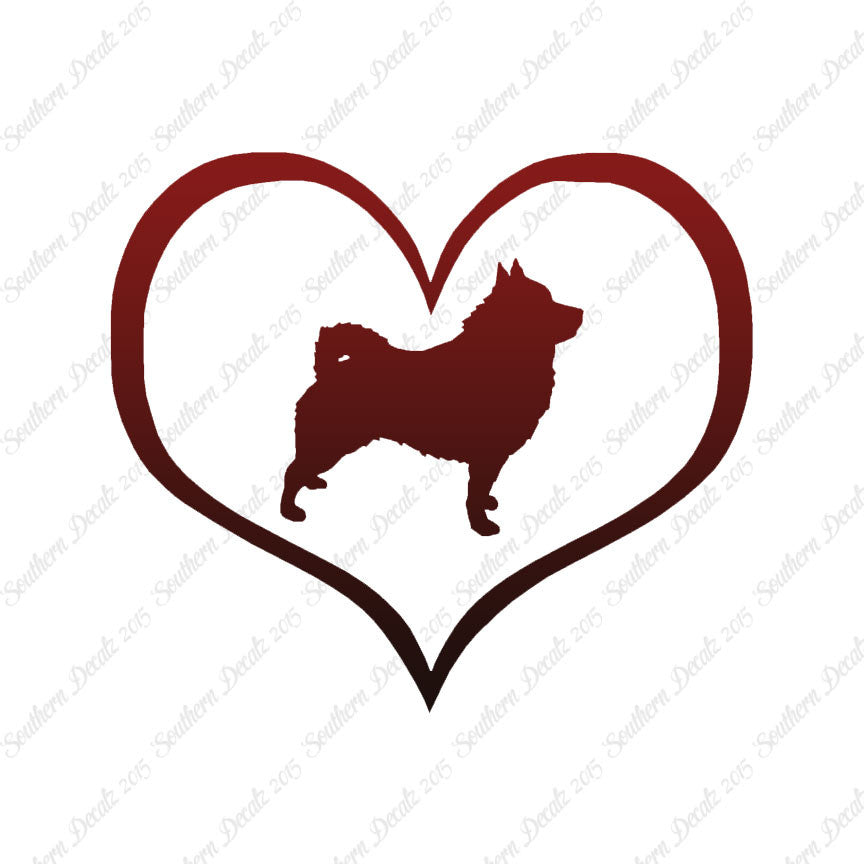Schipperke Dog Heart Love