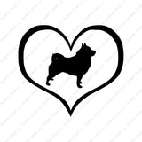 Schipperke Dog Heart Love