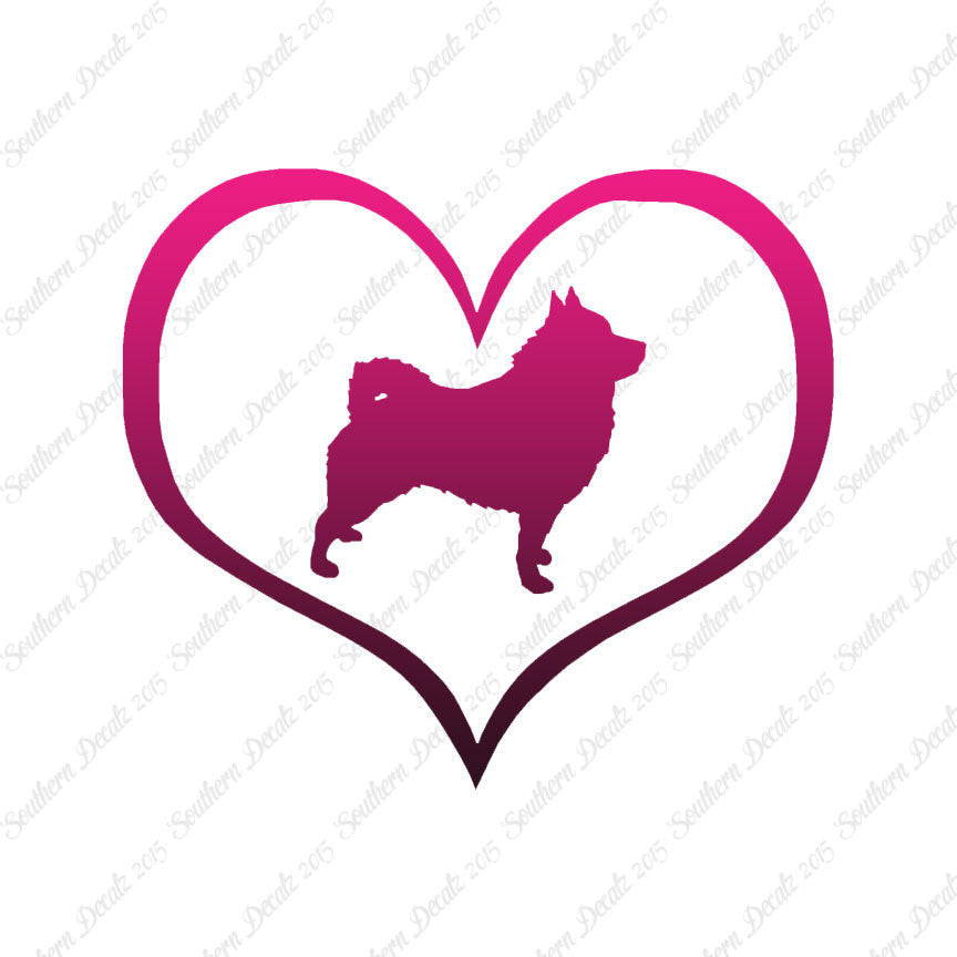 Schipperke Dog Heart Love