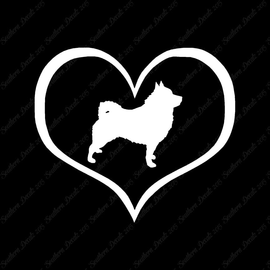 Schipperke Dog Heart Love