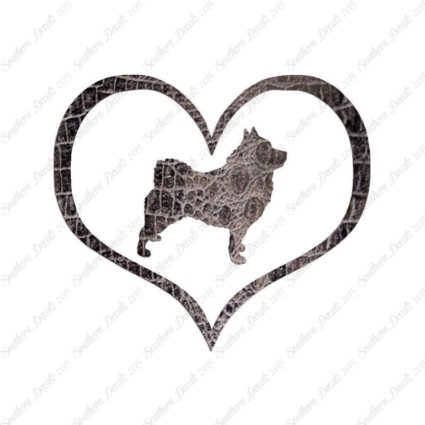 Schipperke Dog Heart Love