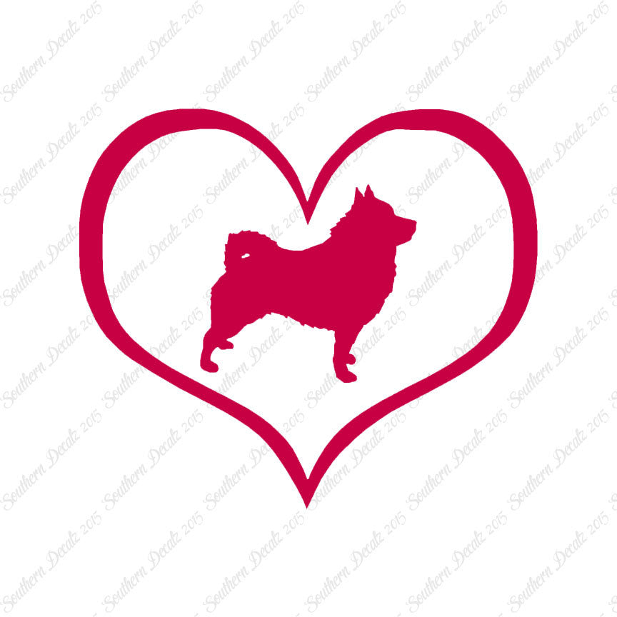 Schipperke Dog Heart Love