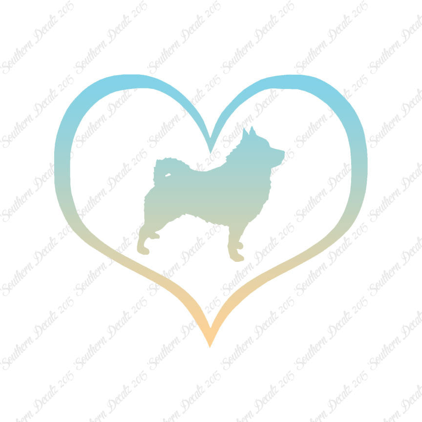 Schipperke Dog Heart Love