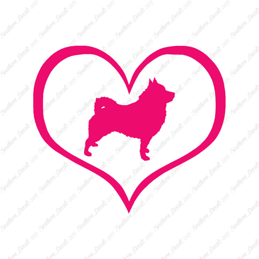 Schipperke Dog Heart Love
