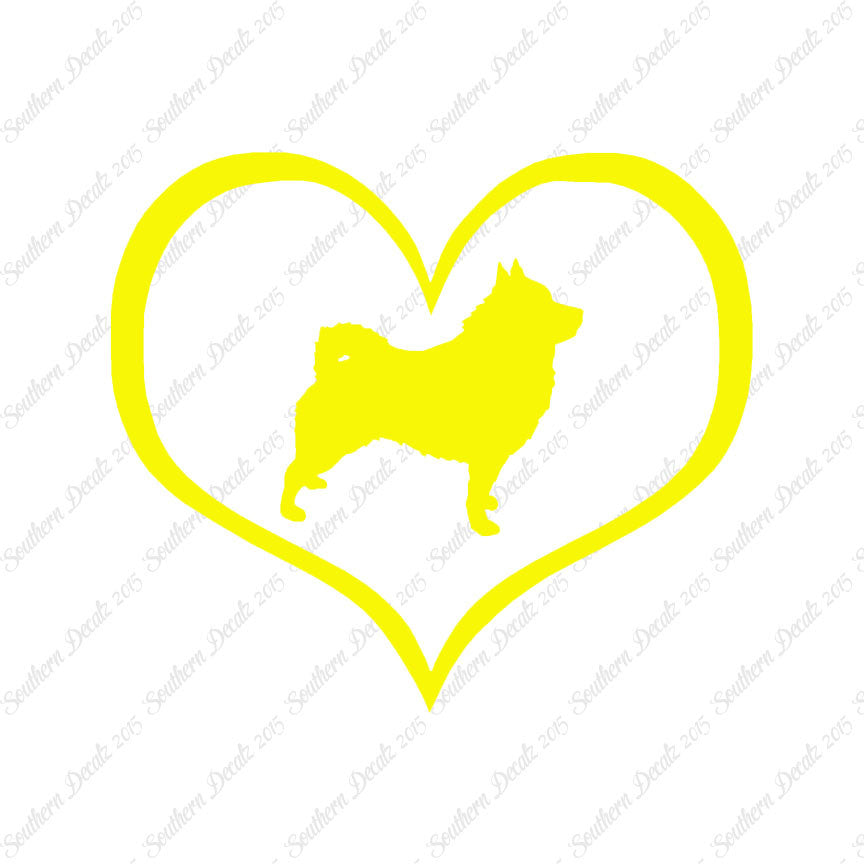 Schipperke Dog Heart Love