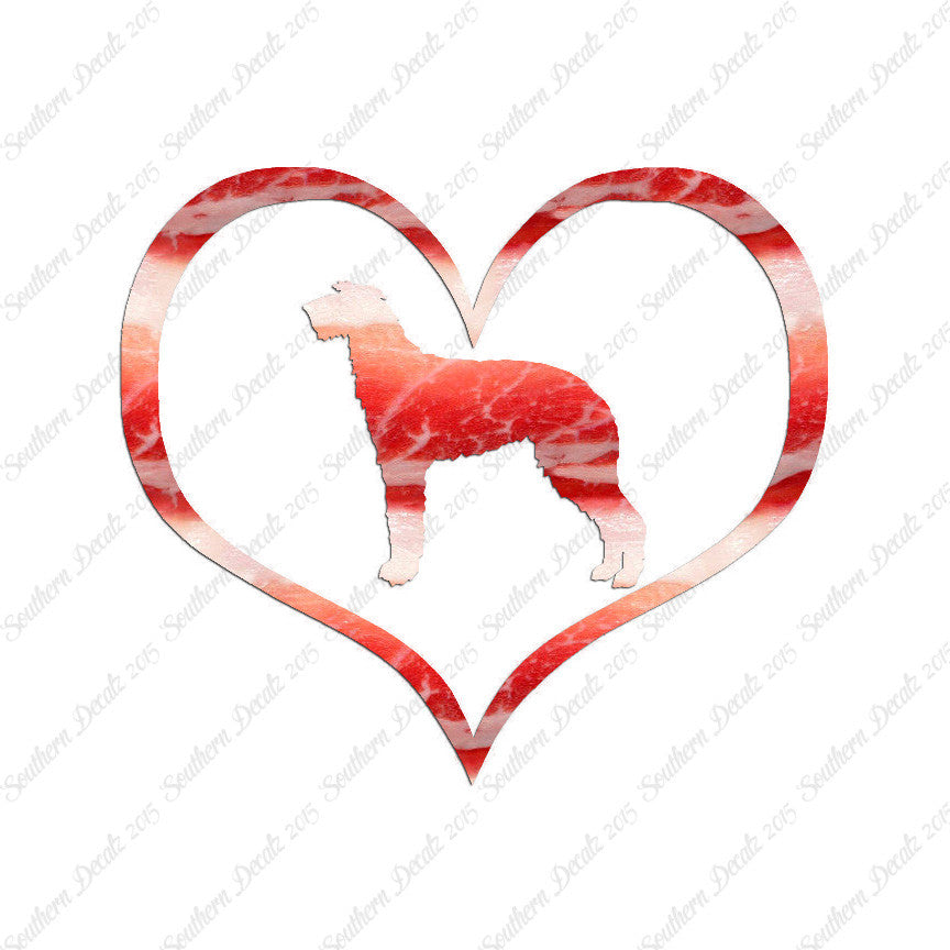 Scottish Deerhound Dog Heart Love