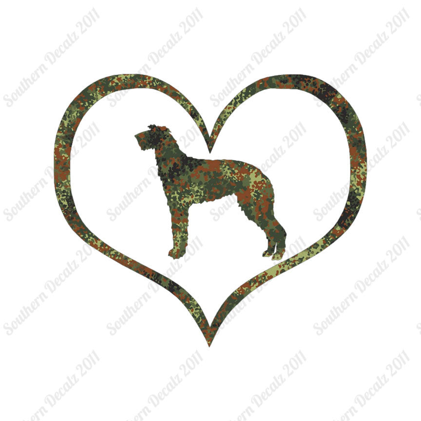 Scottish Deerhound Dog Heart Love