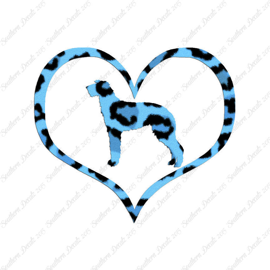 Scottish Deerhound Dog Heart Love